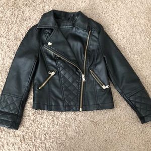 Girls Art Class Faux leather Jacket